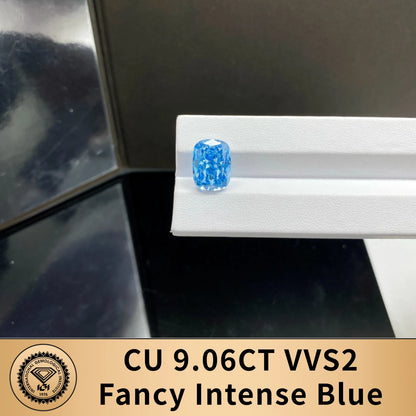 Blue Color Lab Grown Diamonds With IGI Certificate 2ct 3ct 4ct 5ct 6ct 8ct 9ct VS VVS CVD Fancy Colored Diamond