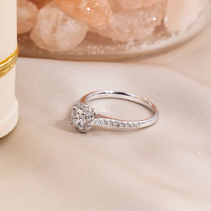 2.5 CARAT ROUND BRILLIANT LAB GROWN DIAMONDS SOLITAIRE RING | 18K WHITE GOLD