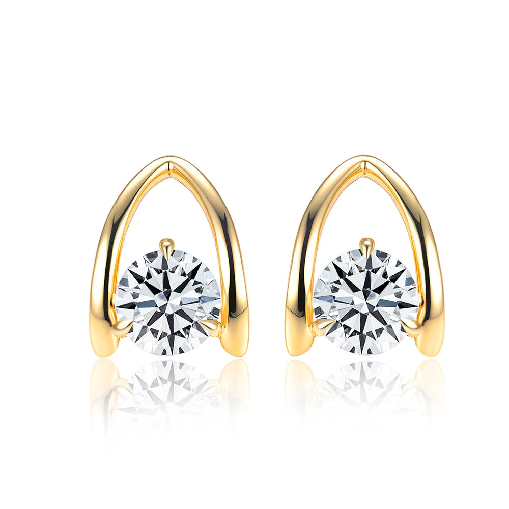 THE RADIANT HALO STUDS | 2-4CT LAB GROWN DIAMONDS | 14-18K
