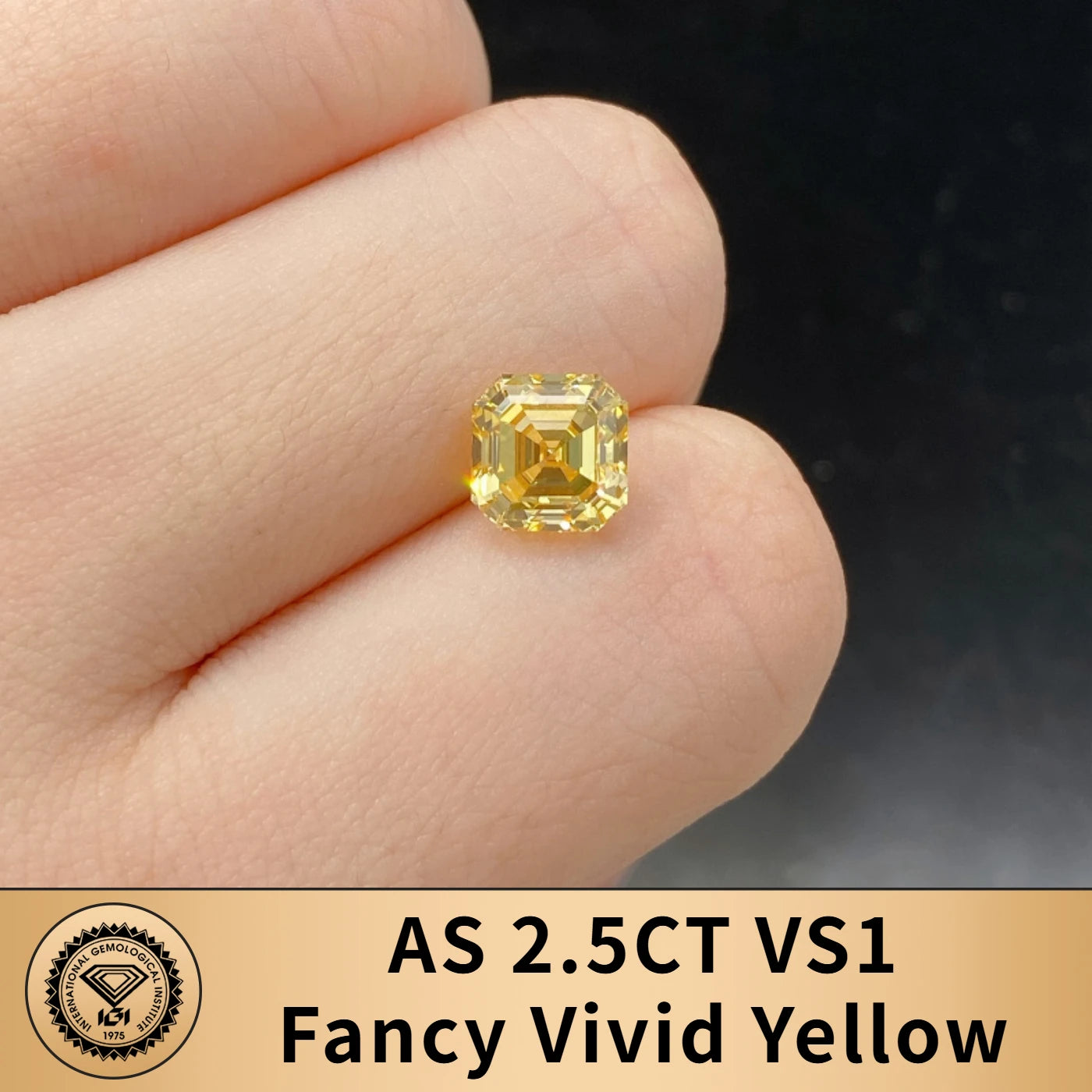 FANCY VIVID YELLOW LAB GROWN DIAMONDS | 1CT - 10CT | IGI CERTIFIED