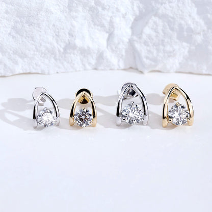 THE RADIANT HALO STUDS | 2-4CT LAB GROWN DIAMONDS | 14-18K