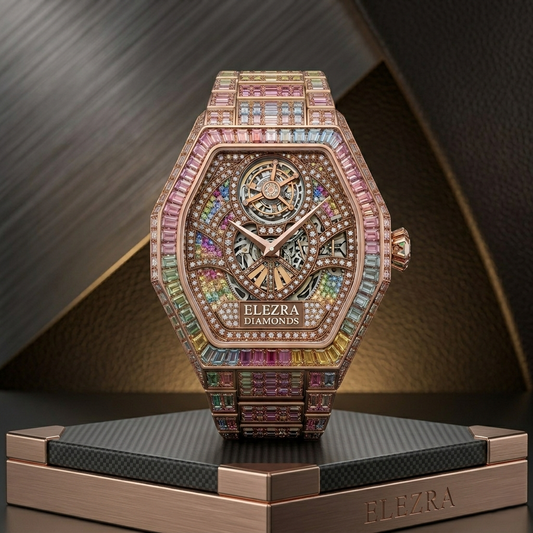 ELEZRA WATCHES | THE RAINBOW SINGULARITY | 112.15 CARAT | NATURAL SAPPHIRES & DIAMONDS