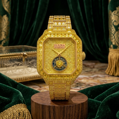 ELEZRA WATCHES | THE SOLAR EMPEROR | 175 CARAT NATURAL FANCY VIVID YELLOW DIAMONDS | MASTERPIECE