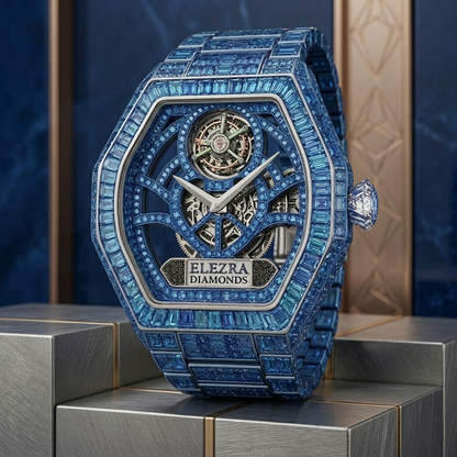 ELEZRA WATCHES | THE BLUE ROYALTY | 103.58 CARAT NATURAL BLUE SAPPHIRES & DIAMONDS