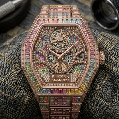 ELEZRA WATCHES | THE RAINBOW SINGULARITY | 112.15 CARAT | NATURAL SAPPHIRES & DIAMONDS