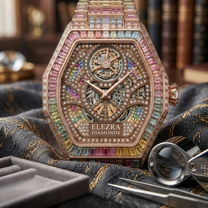 ELEZRA WATCHES | THE RAINBOW SINGULARITY | 112.15 CARAT | NATURAL SAPPHIRES & DIAMONDS