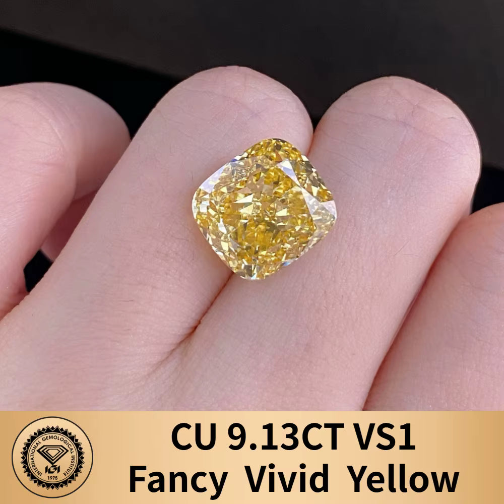 FANCY VIVID YELLOW LAB GROWN DIAMONDS | 1CT - 10CT | IGI CERTIFIED